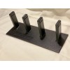 AR-15 4 post multi gun bench top stand with 7